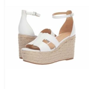 Nine West "NEW" Women's White Adelyn Espadrilles with Ankle Strap in Size 5 1/2